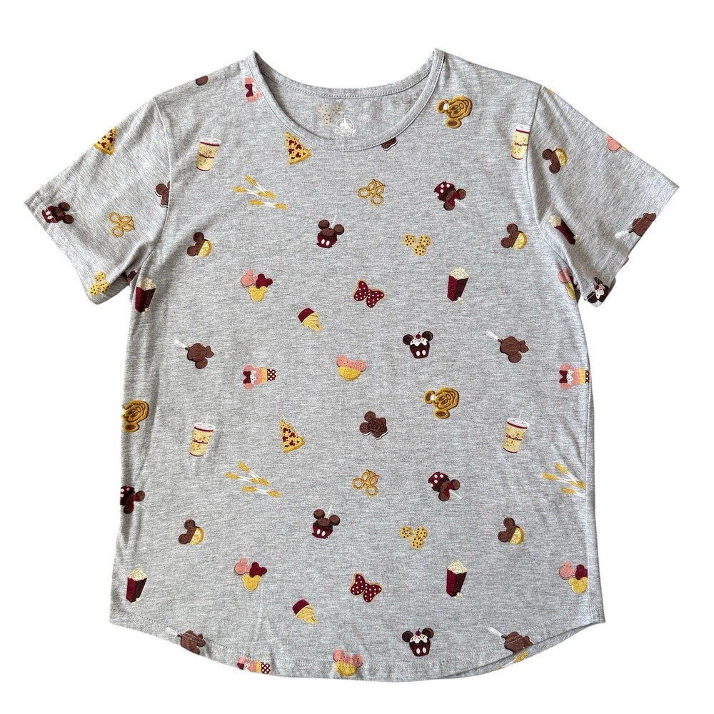 Disney Parks Mickey‎ Shaped Treat Shirt Womens Medium Short Sleeve Vacation